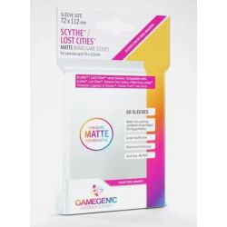 Gamegenic - MATTE Scythe and/or Lost Cities 72 x 112 mm Clear (60 Sleeves)