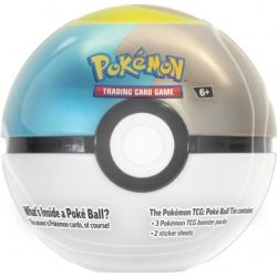 POKEMON TIN POKE BALL LUNA BALL AZZURRA OTTOBRE 2024 IN ITALIANO