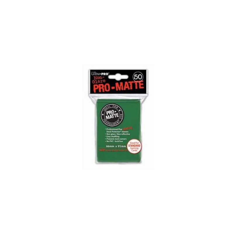 50 BUSTINE STANDARD PRO MATTE GREEN 66X91MM