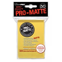 50 BUSTINE STANDARD PRO MATTE - YELLOW 66X91MM