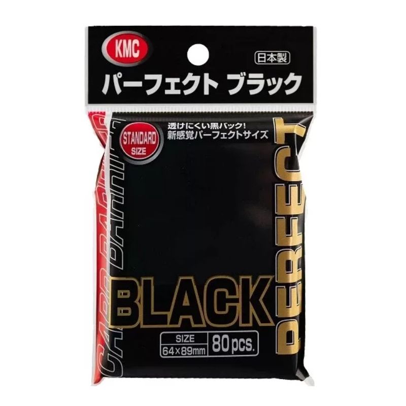 KMC STANDARD SLEEVES - PERFECT BLACK (80 SLEEVES) - KMC1744