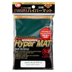 KMC Standard Sleeves - Hyper Mat Green (80 Sleeves) - KMC1553