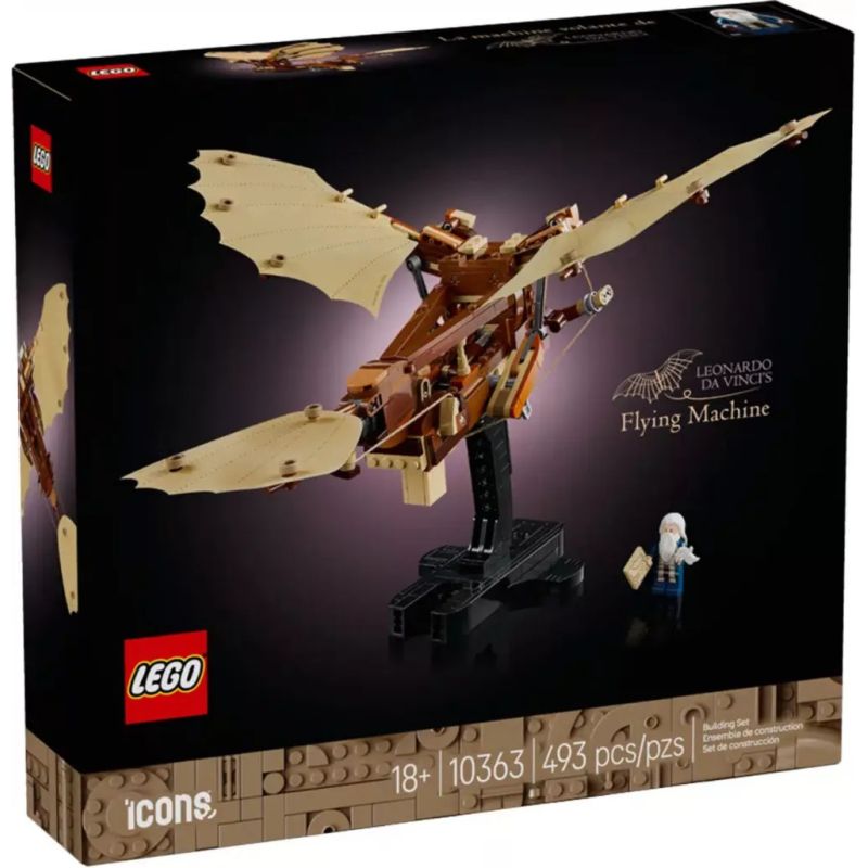 LEGO 10363 ICONS MACCHINA VOLANTE DI LEONARDO DA VINCI GENNAIO 2025 2026 2027 2028