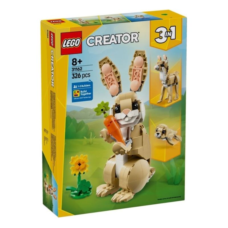 LEGO 31162 CREATOR ADORABILE CONIGLIO GENNAIO 2025 2026