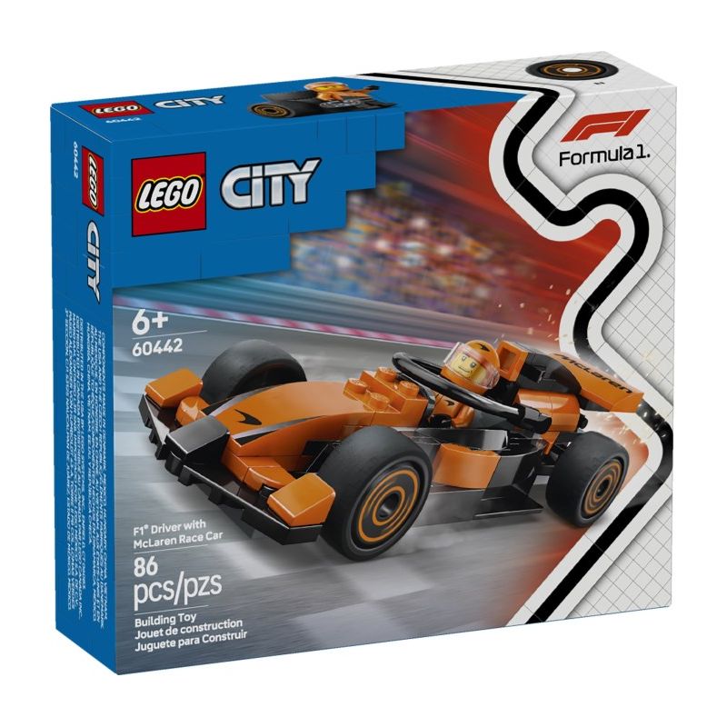 LEGO 60442 CITY PILOTA DI F1 CON AUTO DA CORSA MCLAREN GENNAIO 2025