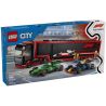 LEGO 60445 CITY F1 TRANSPORTER CON LE AUTO DA CORSA RB20 E AMR24 F1 GENNAIO 2025