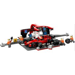 LEGO 60443 CITY PIT STOP DI F1 CON L'EQUIPAGGIO DEI BOX E LA FERRARI GEN 2025