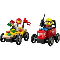 LEGO 60458 CITY PACK VEICOLI DA CORSA: PIZZAIOLO CONTRO POMPIERE GENNAIO 2025