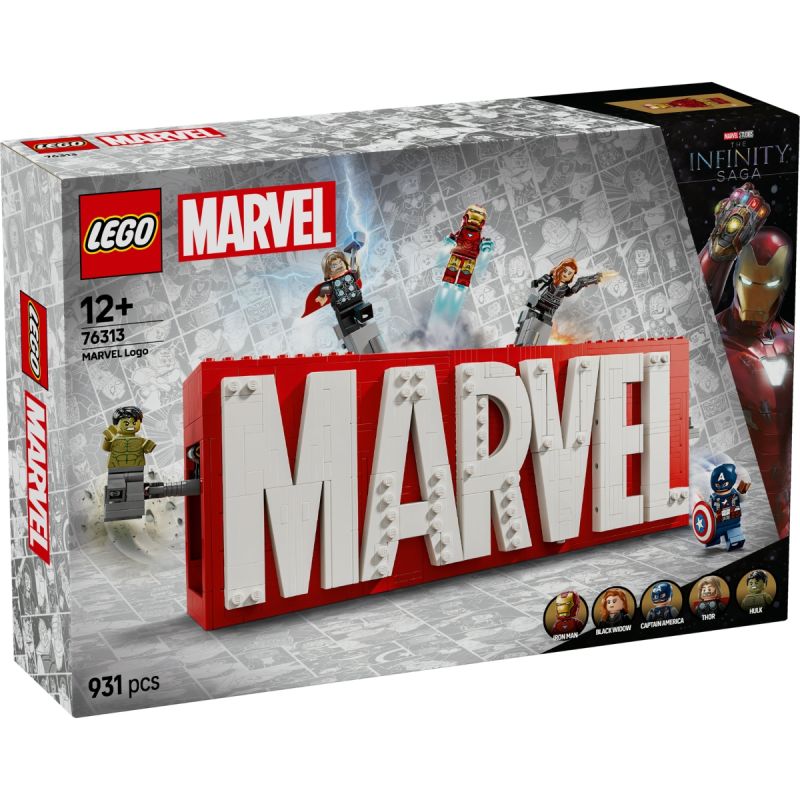 LEGO 76313 MARVEL SUPER HEROES LOGO E MINIFIGURE MARVEL GENNAIO 2025