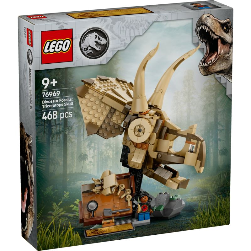 LEGO 76969 JURASSIC WORLD FOSSILI DI DINOSAURO TRICERATOPO GENNAIO 2025