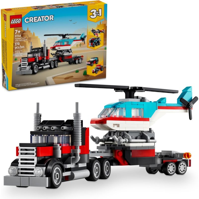 LEGO 31146 CREATOR AUTOCARRO CON ELICOTTERO GENNAIO 2024