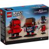 LEGO 40668 BRICKHEADZ Personaggi di Captain America e Hulk Rosso