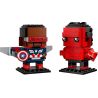 LEGO 40668 BRICKHEADZ Personaggi di Captain America e Hulk Rosso