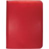 ALBUM ULTRA-PRO VIVID ZIPPERED 12-POCKET PRO-BINDER RED 360 CARTE