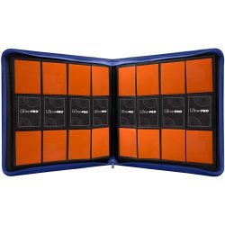 ALBUM ULTRA-PRO VIVID ZIPPERED 12-POCKET PRO-BINDER - BLUE 480 CARTE